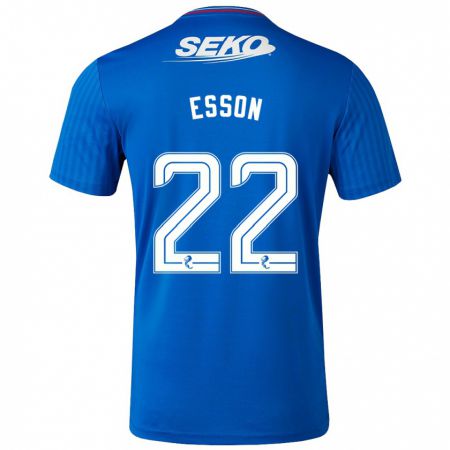 Kandiny Niño Camiseta Victoria Esson #22 Azul 1ª Equipación 2023/24 La Camisa Chile