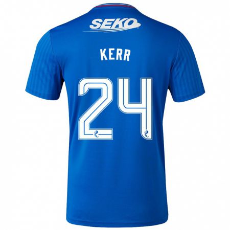 Kandiny Niño Camiseta Samantha Mary Kerr #24 Azul 1ª Equipación 2023/24 La Camisa Chile