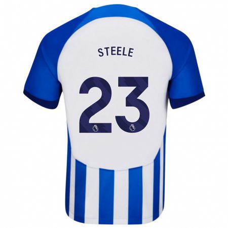 Kandiny Niño Camiseta Jason Steele #23 Azul 1ª Equipación 2023/24 La Camisa Chile