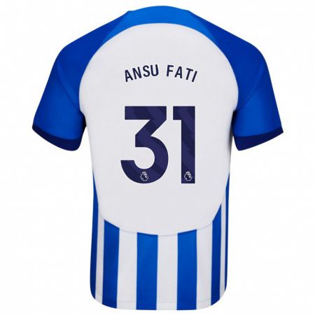 Kandiny Niño Camiseta Ansu Fati #31 Azul 1ª Equipación 2023/24 La Camisa Chile