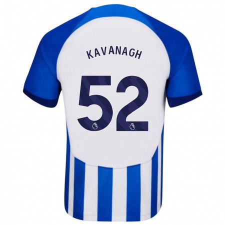 Kandiny Niño Camiseta Leigh Kavanagh #52 Azul 1ª Equipación 2023/24 La Camisa Chile