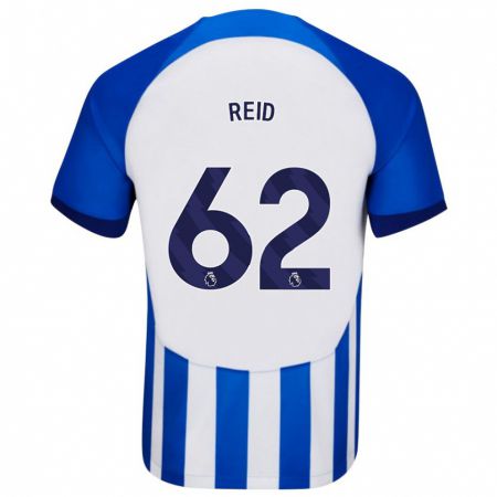 Kandiny Niño Camiseta Tommy Reid #62 Azul 1ª Equipación 2023/24 La Camisa Chile