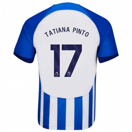 Kandiny Niño Camiseta Tatiana Vanessa Ferreira Pinto #17 Azul 1ª Equipación 2023/24 La Camisa Chile