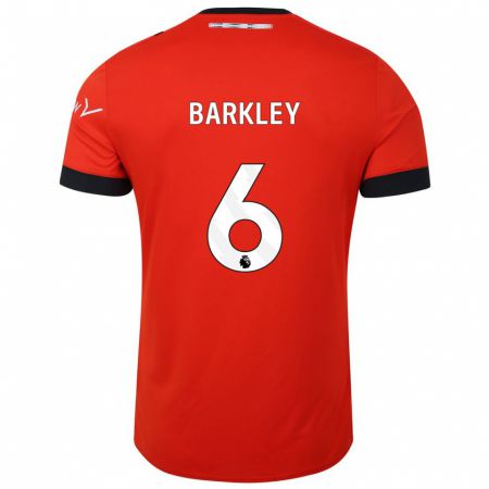 Kandiny Niño Camiseta Ross Barkley #6 Rojo 1ª Equipación 2023/24 La Camisa Chile