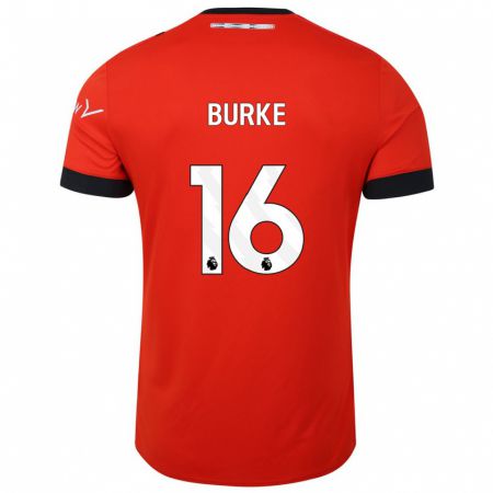 Kandiny Niño Camiseta Reece Burke #16 Rojo 1ª Equipación 2023/24 La Camisa Chile