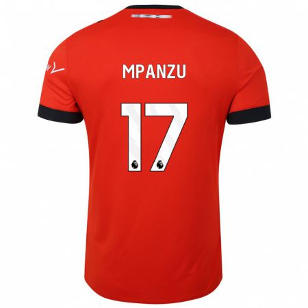 Kandiny Niño Camiseta Pelly Ruddock Mpanzu #17 Rojo 1ª Equipación 2023/24 La Camisa Chile