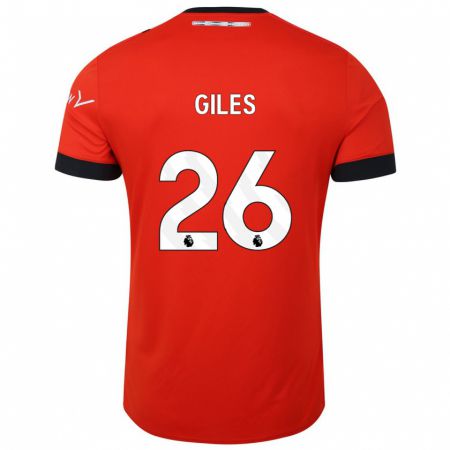 Kandiny Niño Camiseta Ryan Giles #26 Rojo 1ª Equipación 2023/24 La Camisa Chile