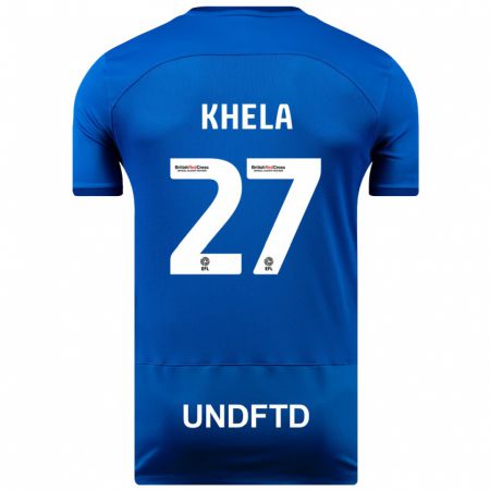 Kandiny Niño Camiseta Brandon Khela #27 Azul 1ª Equipación 2023/24 La Camisa Chile