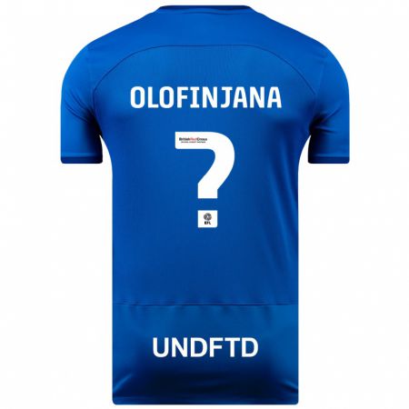 Kandiny Niño Camiseta Femi Olofinjana #0 Azul 1ª Equipación 2023/24 La Camisa Chile
