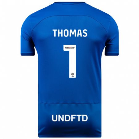 Kandiny Niño Camiseta Lucy Thomas #1 Azul 1ª Equipación 2023/24 La Camisa Chile