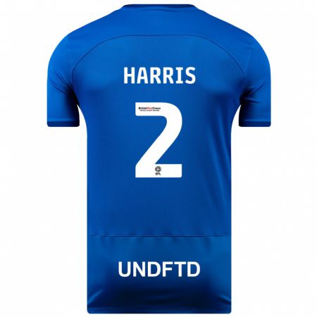 Kandiny Niño Camiseta Martha Harris #2 Azul 1ª Equipación 2023/24 La Camisa Chile