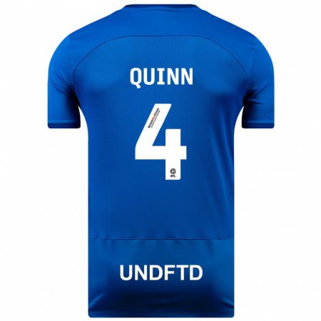 Kandiny Niño Camiseta Louise Catherine Quinn #4 Azul 1ª Equipación 2023/24 La Camisa Chile