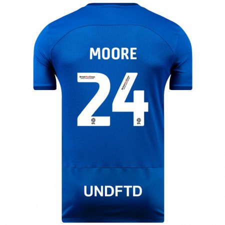 Kandiny Niño Camiseta Jade Ellis Moore #24 Azul 1ª Equipación 2023/24 La Camisa Chile