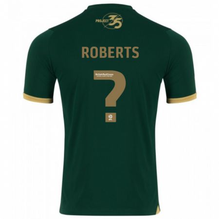 Kandiny Niño Camiseta Caleb Roberts #0 Verde 1ª Equipación 2023/24 La Camisa Chile