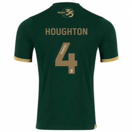 Kandiny Niño Camiseta Jordan Houghton #4 Verde 1ª Equipación 2023/24 La Camisa Chile