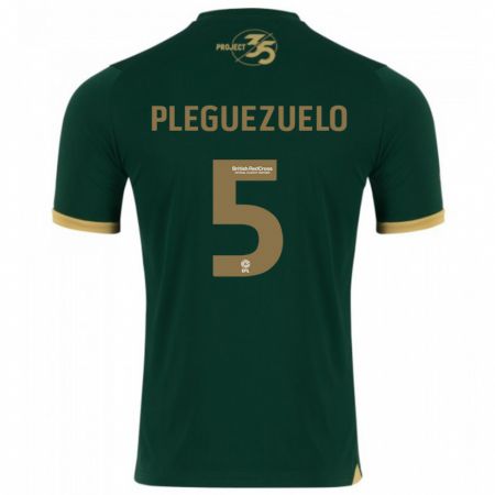 Kandiny Niño Camiseta Julio Pleguezuelo #5 Verde 1ª Equipación 2023/24 La Camisa Chile
