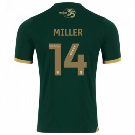 Kandiny Niño Camiseta Mickel Miller #14 Verde 1ª Equipación 2023/24 La Camisa Chile
