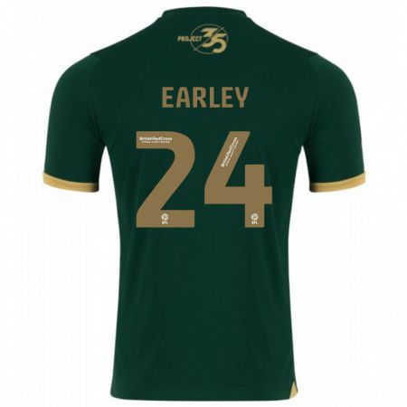 Kandiny Niño Camiseta Saxon Earley #24 Verde 1ª Equipación 2023/24 La Camisa Chile