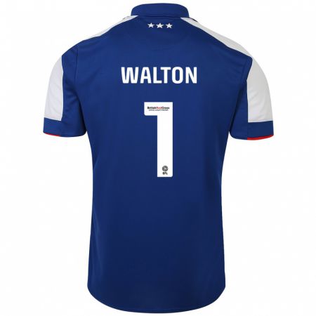 Kandiny Niño Camiseta Christian Walton #1 Azul 1ª Equipación 2023/24 La Camisa Chile