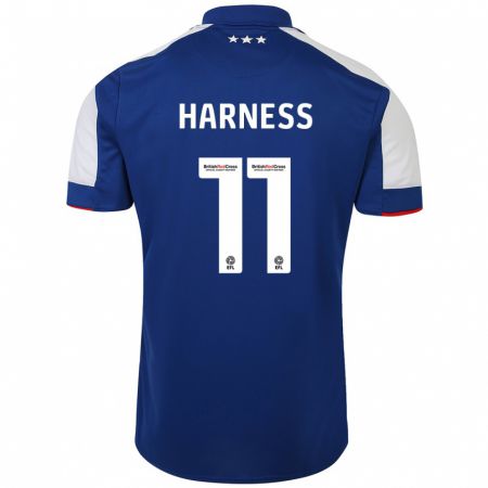 Kandiny Niño Camiseta Marcus Harness #11 Azul 1ª Equipación 2023/24 La Camisa Chile