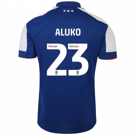 Kandiny Niño Camiseta Sone Aluko #23 Azul 1ª Equipación 2023/24 La Camisa Chile