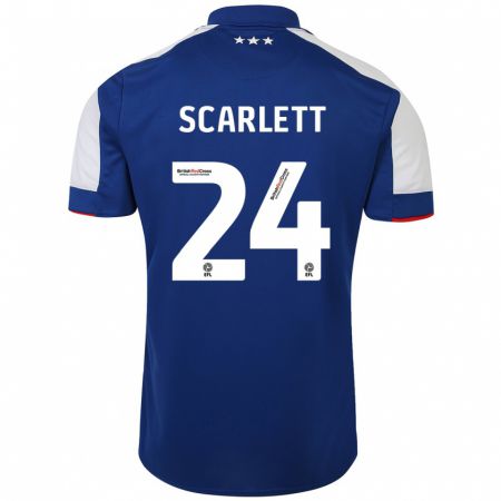 Kandiny Niño Camiseta Dane Scarlett #24 Azul 1ª Equipación 2023/24 La Camisa Chile