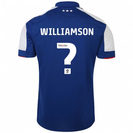 Kandiny Niño Camiseta Woody Williamson #0 Azul 1ª Equipación 2023/24 La Camisa Chile
