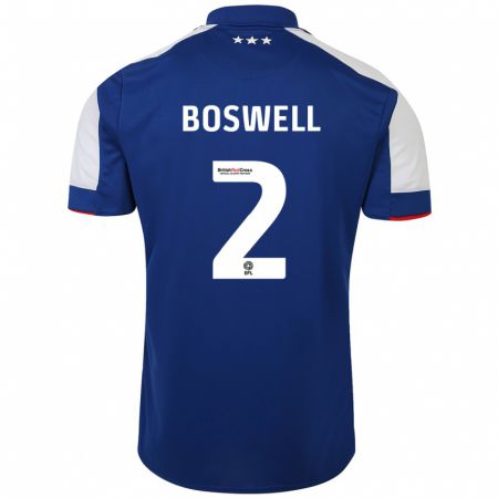 Kandiny Niño Camiseta Maria Boswell #2 Azul 1ª Equipación 2023/24 La Camisa Chile