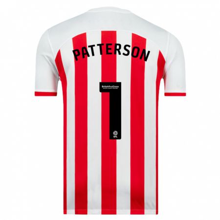 Kandiny Niño Camiseta Anthony Patterson #1 Blanco 1ª Equipación 2023/24 La Camisa Chile
