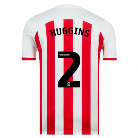 Kandiny Niño Camiseta Niall Huggins #2 Blanco 1ª Equipación 2023/24 La Camisa Chile