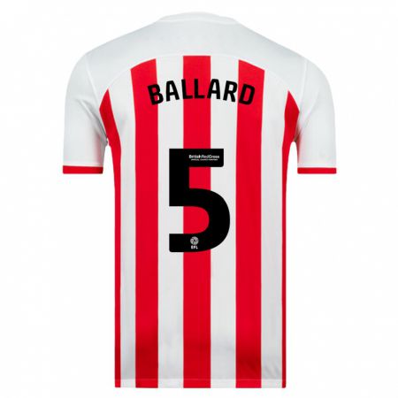 Kandiny Niño Camiseta Daniel Ballard #5 Blanco 1ª Equipación 2023/24 La Camisa Chile