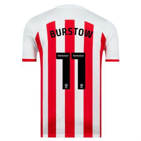 Kandiny Niño Camiseta Mason Burstow #11 Blanco 1ª Equipación 2023/24 La Camisa Chile