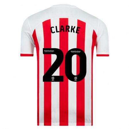 Kandiny Niño Camiseta Jack Clarke #20 Blanco 1ª Equipación 2023/24 La Camisa Chile