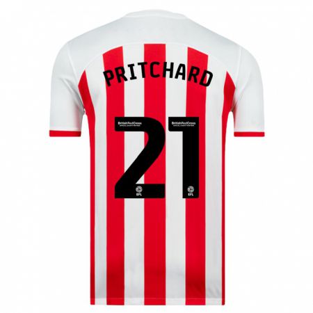 Kandiny Niño Camiseta Alex Pritchard #21 Blanco 1ª Equipación 2023/24 La Camisa Chile