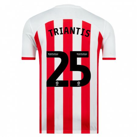 Kandiny Niño Camiseta Nectarios Triantis #25 Blanco 1ª Equipación 2023/24 La Camisa Chile