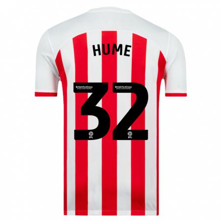 Kandiny Niño Camiseta Trai Hume #32 Blanco 1ª Equipación 2023/24 La Camisa Chile