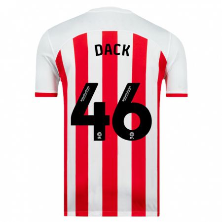 Kandiny Niño Camiseta Bradley Dack #46 Blanco 1ª Equipación 2023/24 La Camisa Chile
