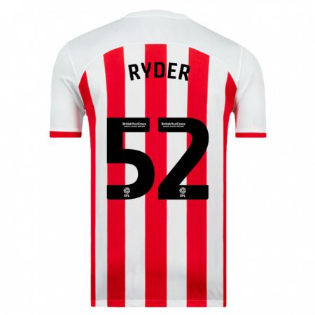 Kandiny Niño Camiseta Joe Ryder #52 Blanco 1ª Equipación 2023/24 La Camisa Chile