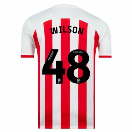 Kandiny Niño Camiseta Callum Wilson #48 Blanco 1ª Equipación 2023/24 La Camisa Chile