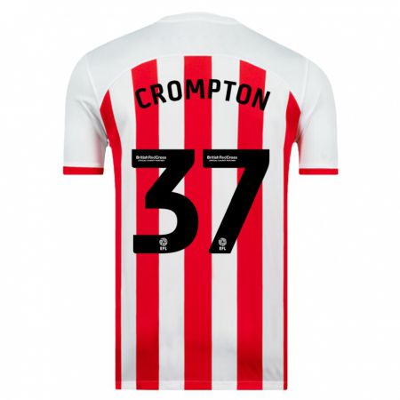 Kandiny Niño Camiseta Ben Crompton #37 Blanco 1ª Equipación 2023/24 La Camisa Chile