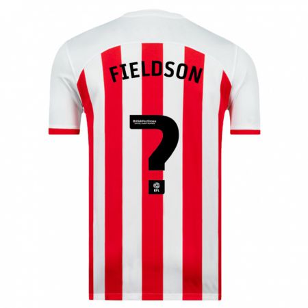 Kandiny Niño Camiseta Henry Fieldson #0 Blanco 1ª Equipación 2023/24 La Camisa Chile