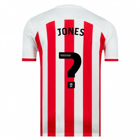 Kandiny Niño Camiseta Harrison Jones #0 Blanco 1ª Equipación 2023/24 La Camisa Chile