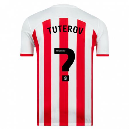 Kandiny Niño Camiseta Timur Tuterov #0 Blanco 1ª Equipación 2023/24 La Camisa Chile