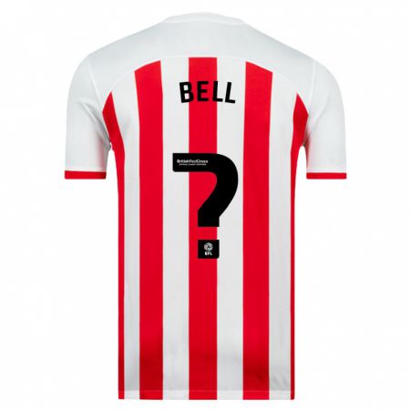 Kandiny Niño Camiseta Luke Bell #0 Blanco 1ª Equipación 2023/24 La Camisa Chile