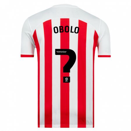 Kandiny Niño Camiseta Daniel Obolo #0 Blanco 1ª Equipación 2023/24 La Camisa Chile