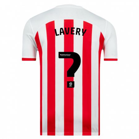 Kandiny Niño Camiseta Thomas Lavery #0 Blanco 1ª Equipación 2023/24 La Camisa Chile