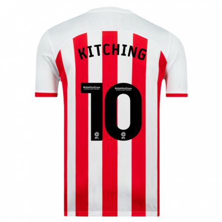 Kandiny Niño Camiseta Katie Kitching #10 Blanco 1ª Equipación 2023/24 La Camisa Chile