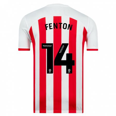 Kandiny Niño Camiseta Natasha Fenton #14 Blanco 1ª Equipación 2023/24 La Camisa Chile