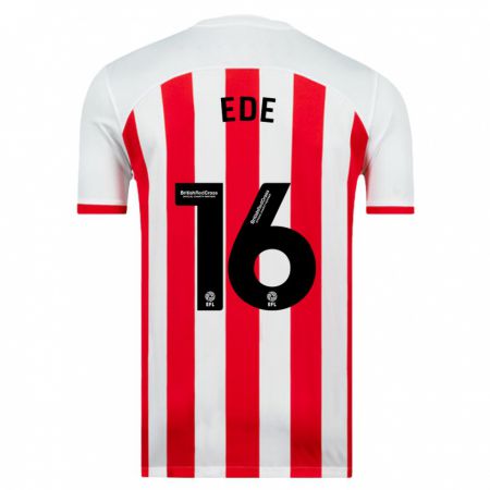 Kandiny Niño Camiseta Grace Ede #16 Blanco 1ª Equipación 2023/24 La Camisa Chile