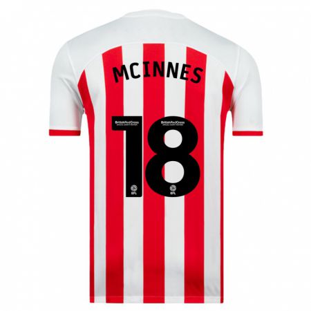 Kandiny Niño Camiseta Libby Mcinnes #18 Blanco 1ª Equipación 2023/24 La Camisa Chile